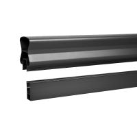 8' Top & Bottom Stair Rail, Textured Black