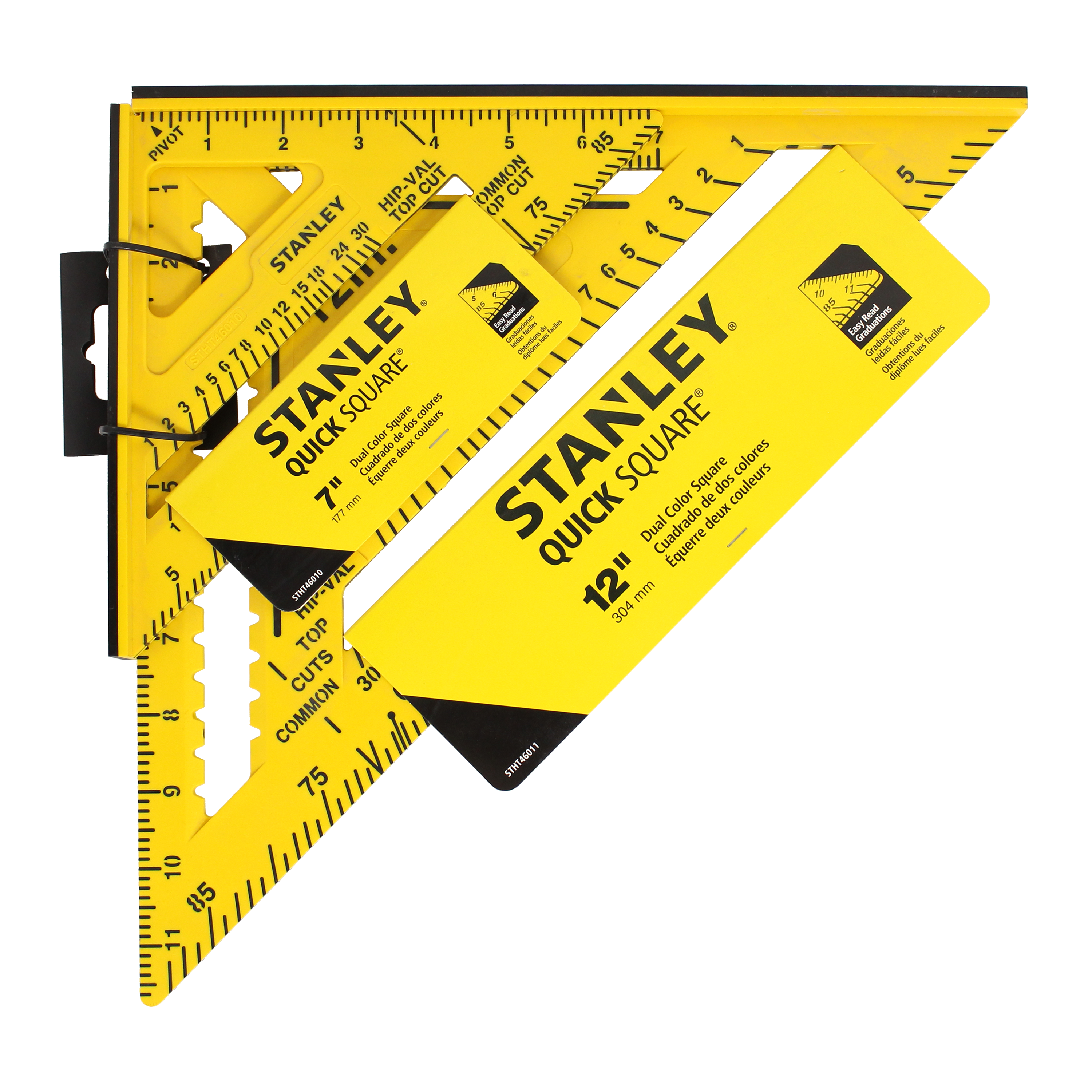 7"-12" Plastic Quick Square Combo, Dual Colour