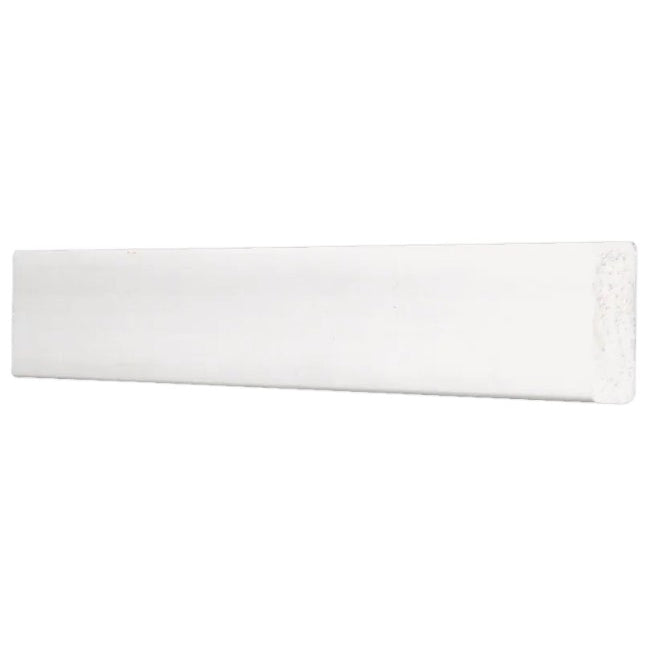 3/8" x 1-1/4" x 7' Plain White PVC Stop Moulding