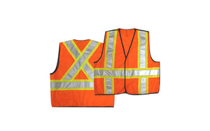 Hi Viz Orange 5 Point Tear Away Traffic Vest