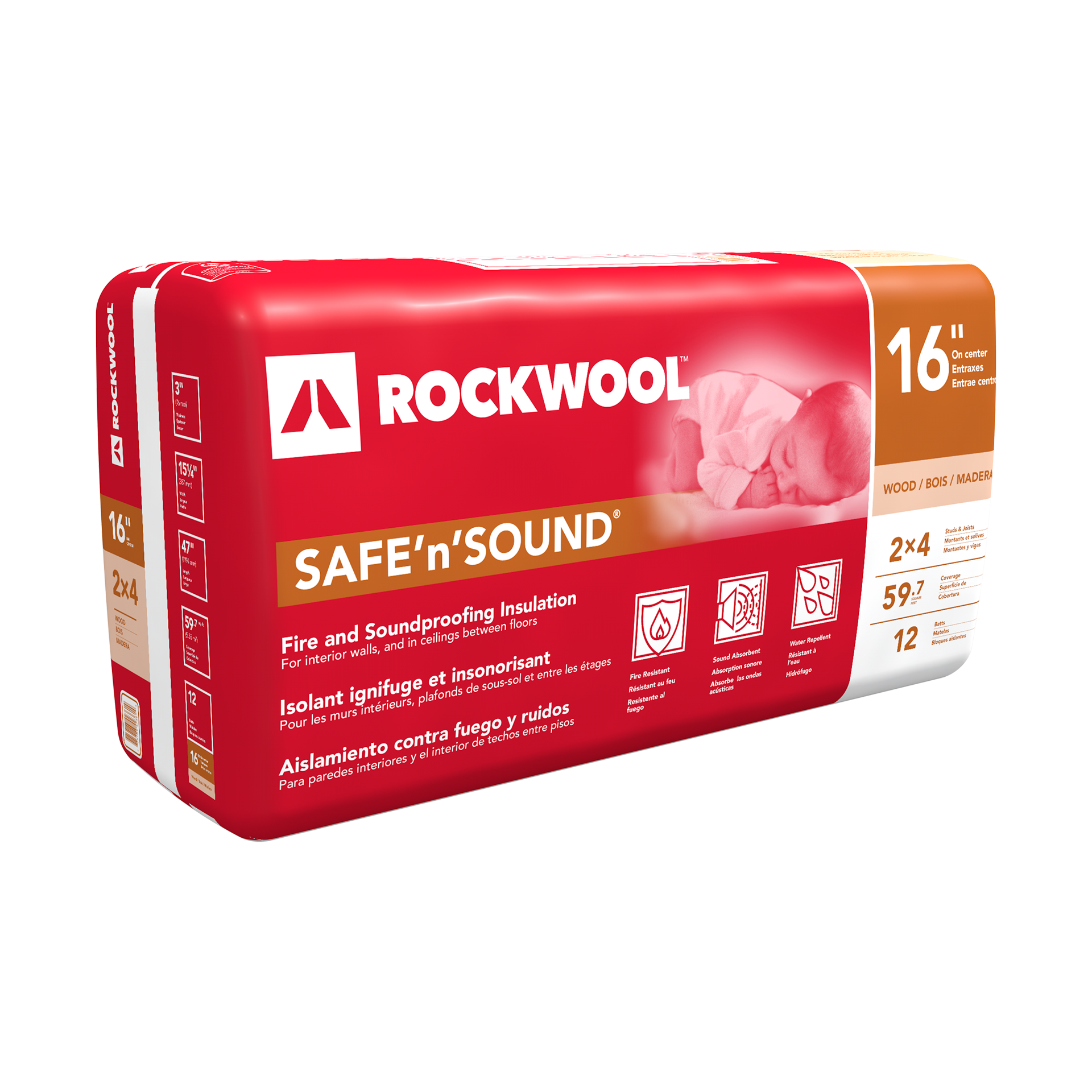3"x15.25"x47" Safe'n'Sound (60SF)