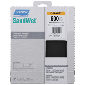 SandWet T280 AO Ultra Fine 600 Grit Paper WP Sheet