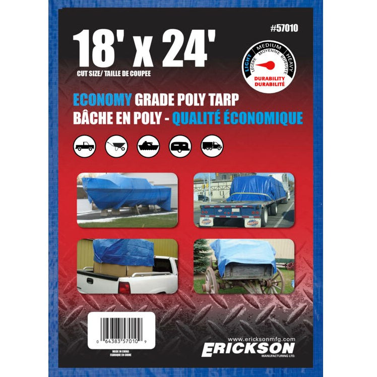 18'x24' All Purpose Tarp, Blue