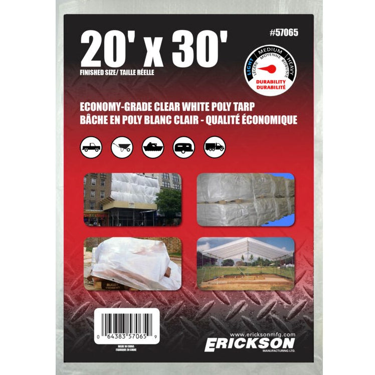 20'x30' All Purpose Tarp, Clear