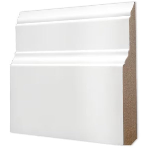 5/8"x5-1/2"x8' MDF Primed Baseboard Step