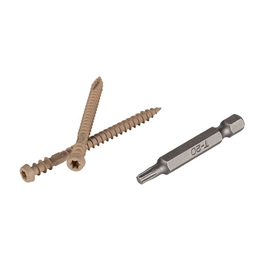 2-1/2" TOPLoc Screw for Timbertech Composite, Sand (100SQFT)