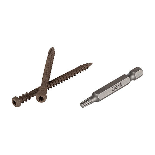 2-1/2" TOPLoc Screw for Timbertech Composite, Walnut (100SQFT)