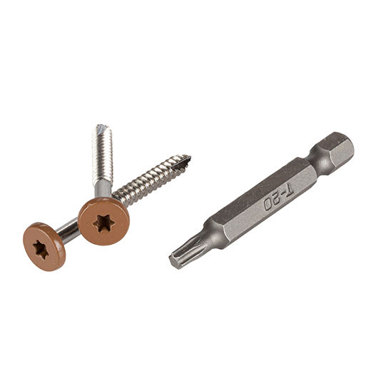 1-3/4" TOPLoc Screw for Timbertech Fascia, Teak (80LF)