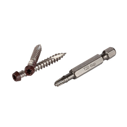 1-5/8" TOPLoc Screw for Timbertech PVC Fascia, Dark Red (30LF)