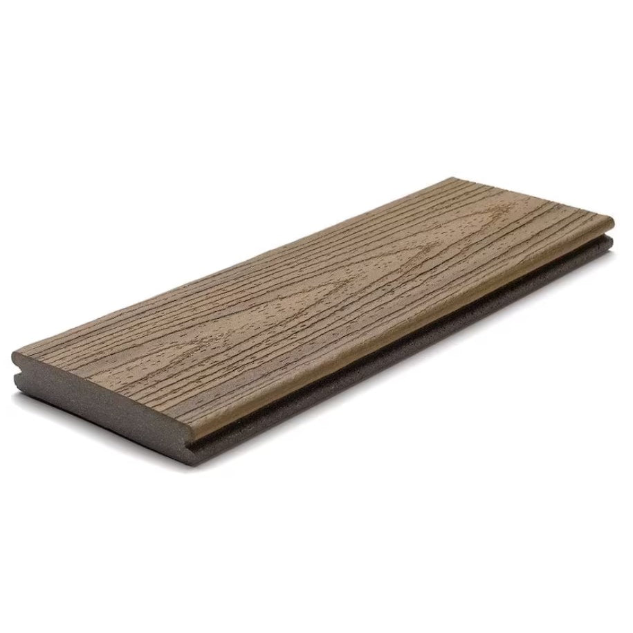 1" x 6" x 16' Trex Transcend Grooved Decking, Havana Gold