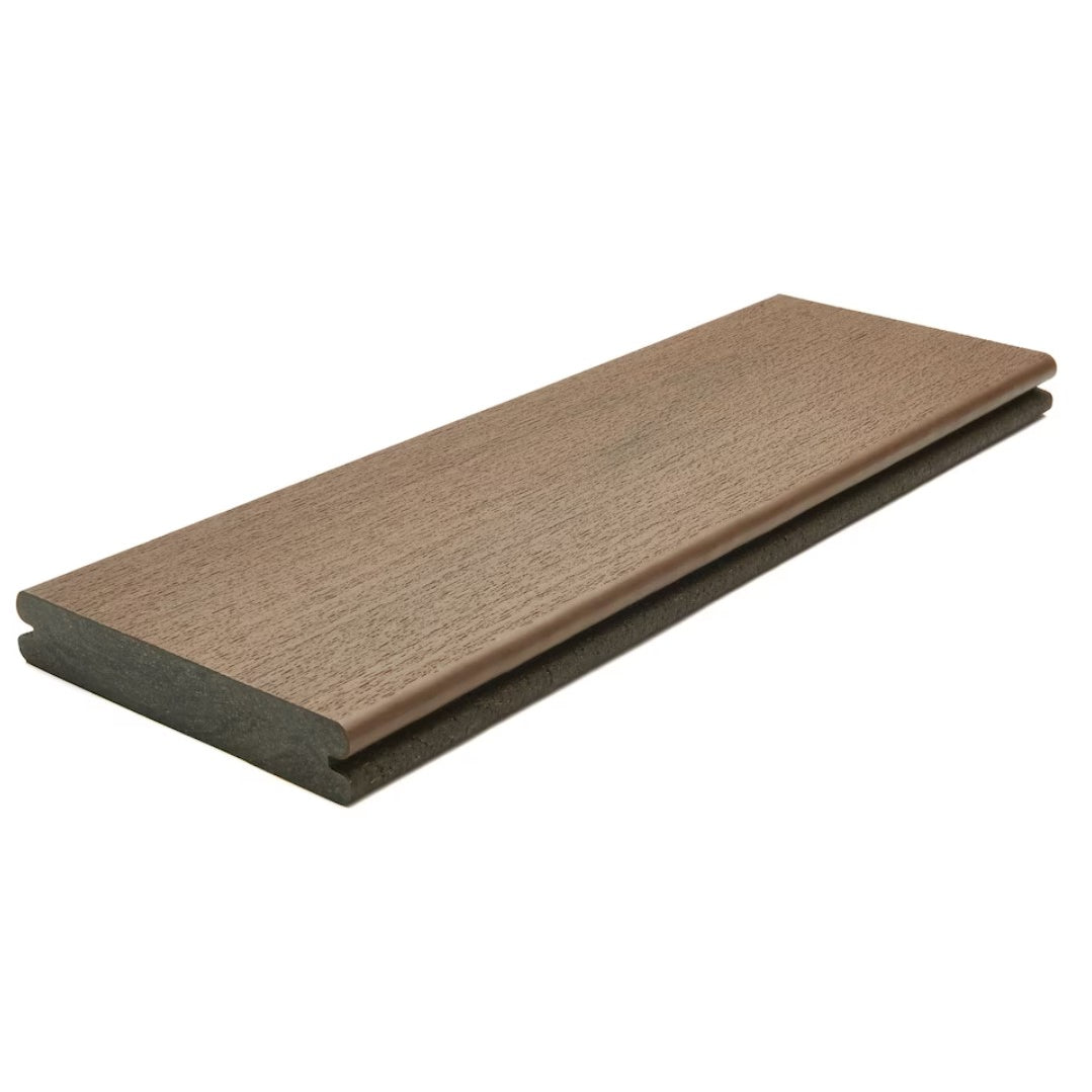 1" x 6" x 16' Trex Transcend Lineage Grooved Decking, Jasper