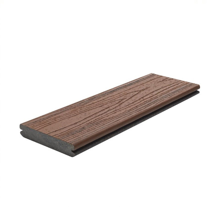 1" x 6" x 16' Trex Transcend Grooved Decking, Lava Rock
