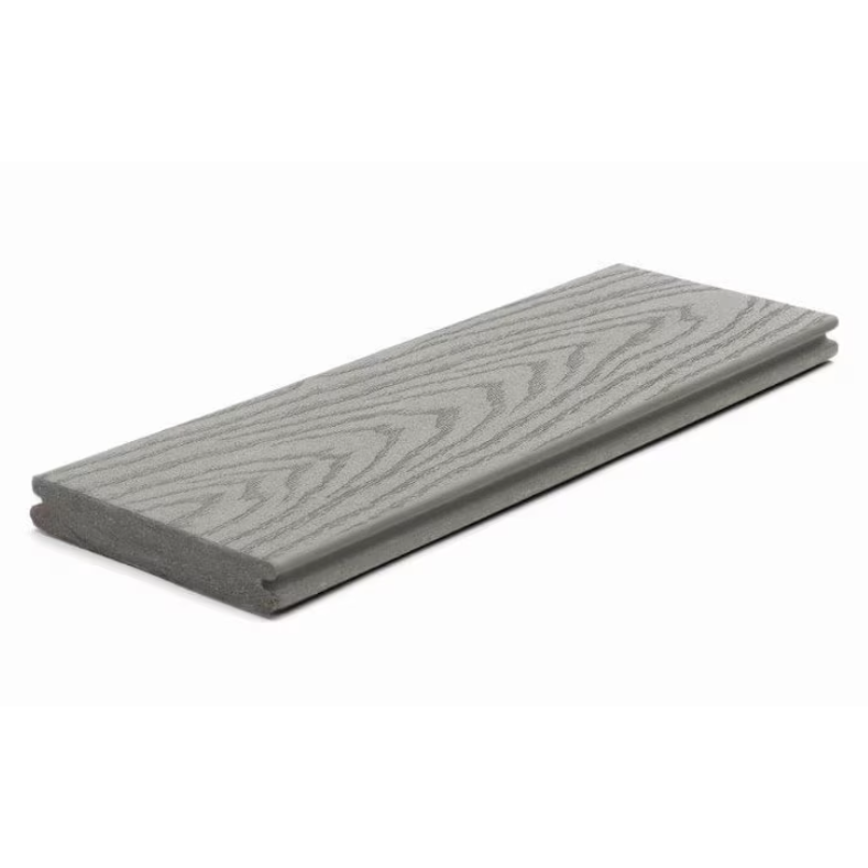 1" x 6" x 20' Trex Select Grooved Decking, Pebble Grey