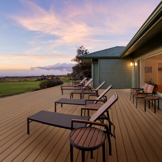1" x 6" x 20' Timbertech Prime Plus Collection Square Decking Board, Coconut Husk