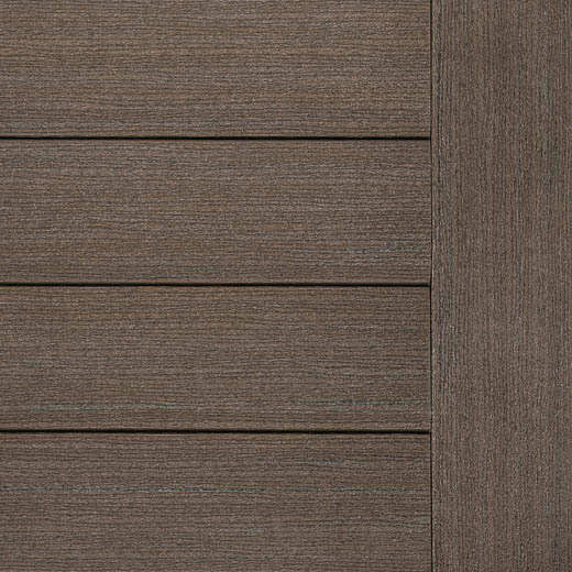 1" x 6" x 20' Timbertech Prime Plus Collection Square Decking Board, Dark Cocoa