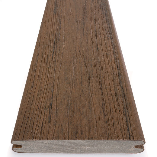 1" x 6" x 16' Timbertech Reserve Collection Grooved Decking Board, Dark Roast