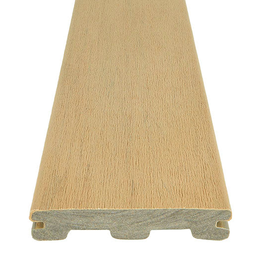 1" x 6" x 12' Timbertech Terrain Plus Collection Grooved Decking Board, Natual White Oak
