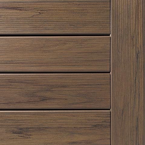1" x 6" x 20' Timbertech Legacy Collection Grooved Decking Board, Pecan
