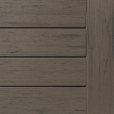 1" x 6" x 12' Timbertech Terrain Collection Grooved Decking Board, Silver Maple