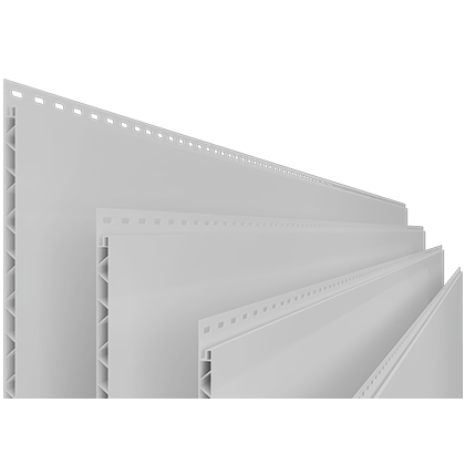 10' x 16" x 0.5" Grey Trusscore Wall&CeilingBoard PVC Panels