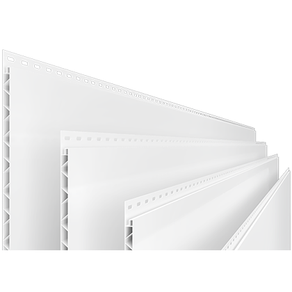 10' x 16" x 0.5" White Trusscore Wall&CeilingBoard PVC Panels
