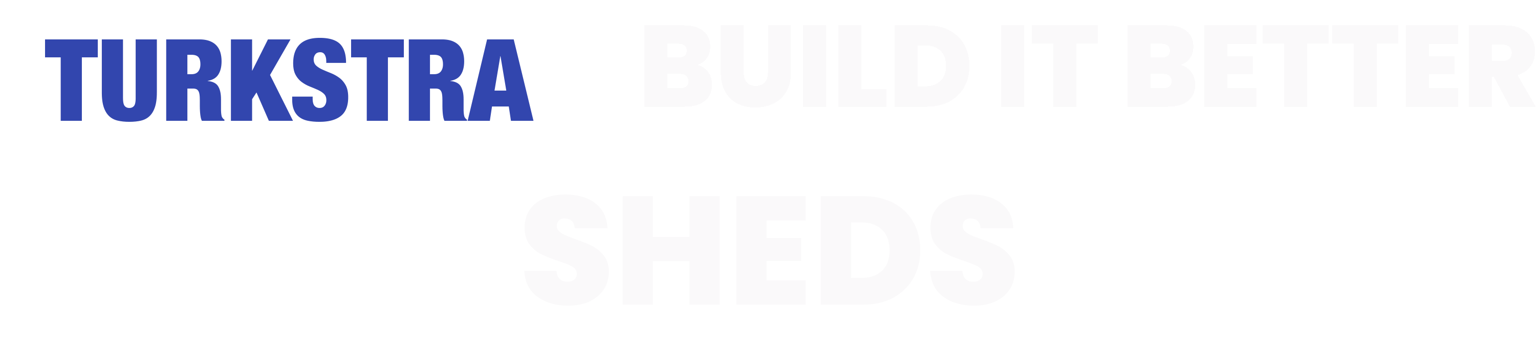 Turkstra's Build It Better Sheds logo