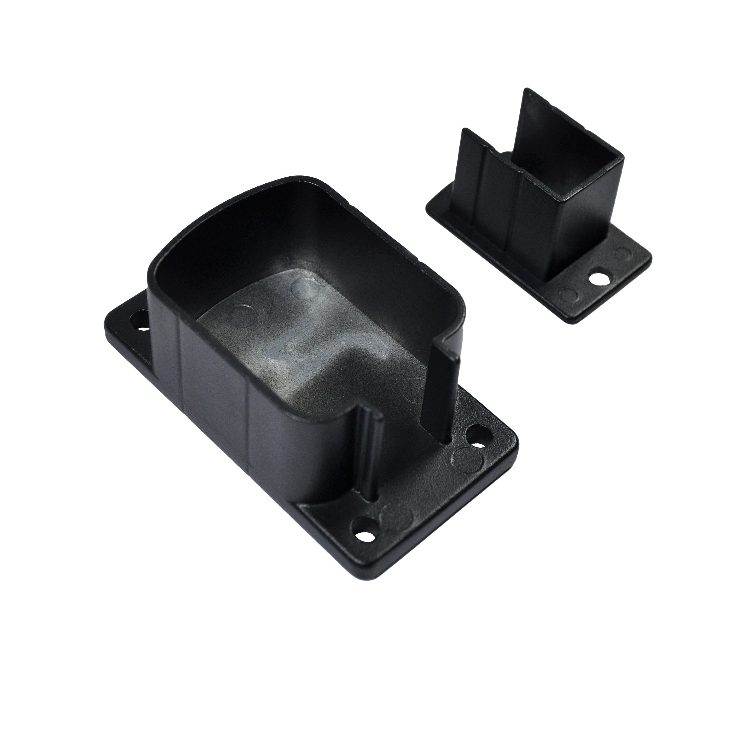 Top & Bottom Wall Bracket, Textured Black