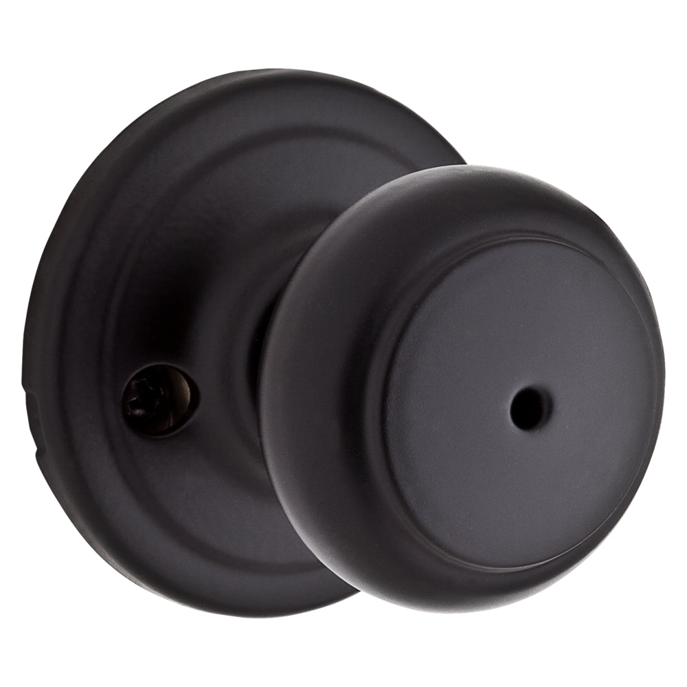Troy Knob - Privacy, Matte Black