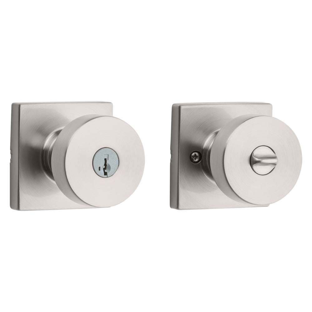 Cambie Knob - Keyed, Satin Nickel