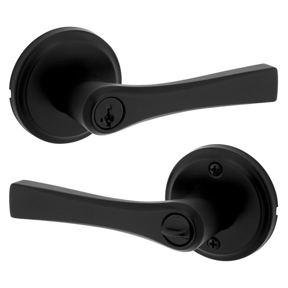 Katella Lever - Keyed, Matte Black