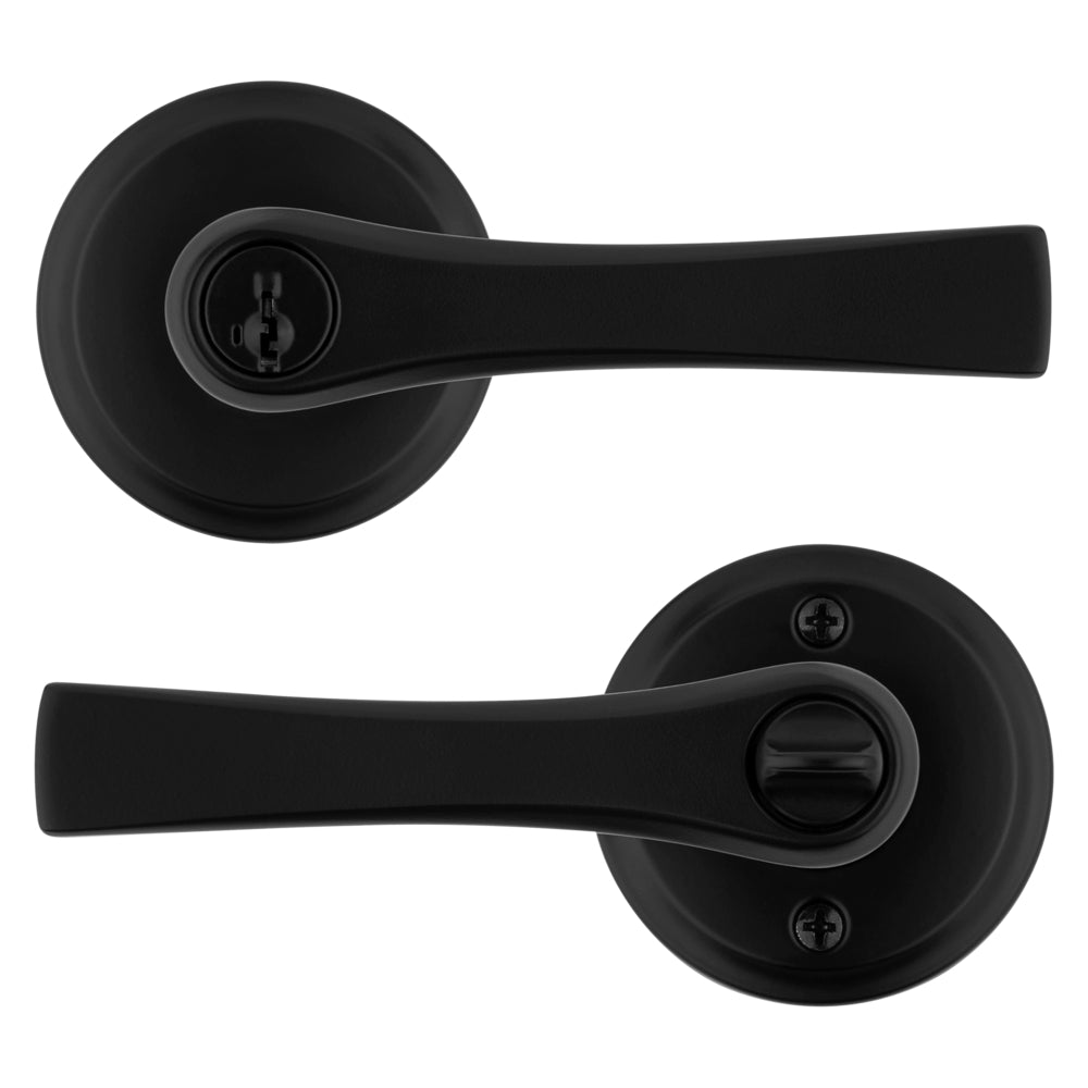 Katella Lever - Keyed, Matte Black