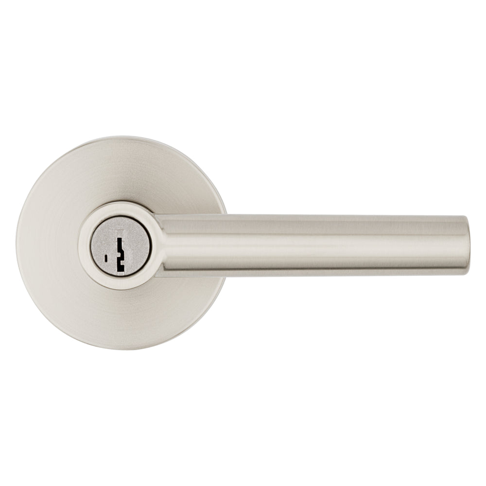 Milan Lever - Keyed, Satin Nickel