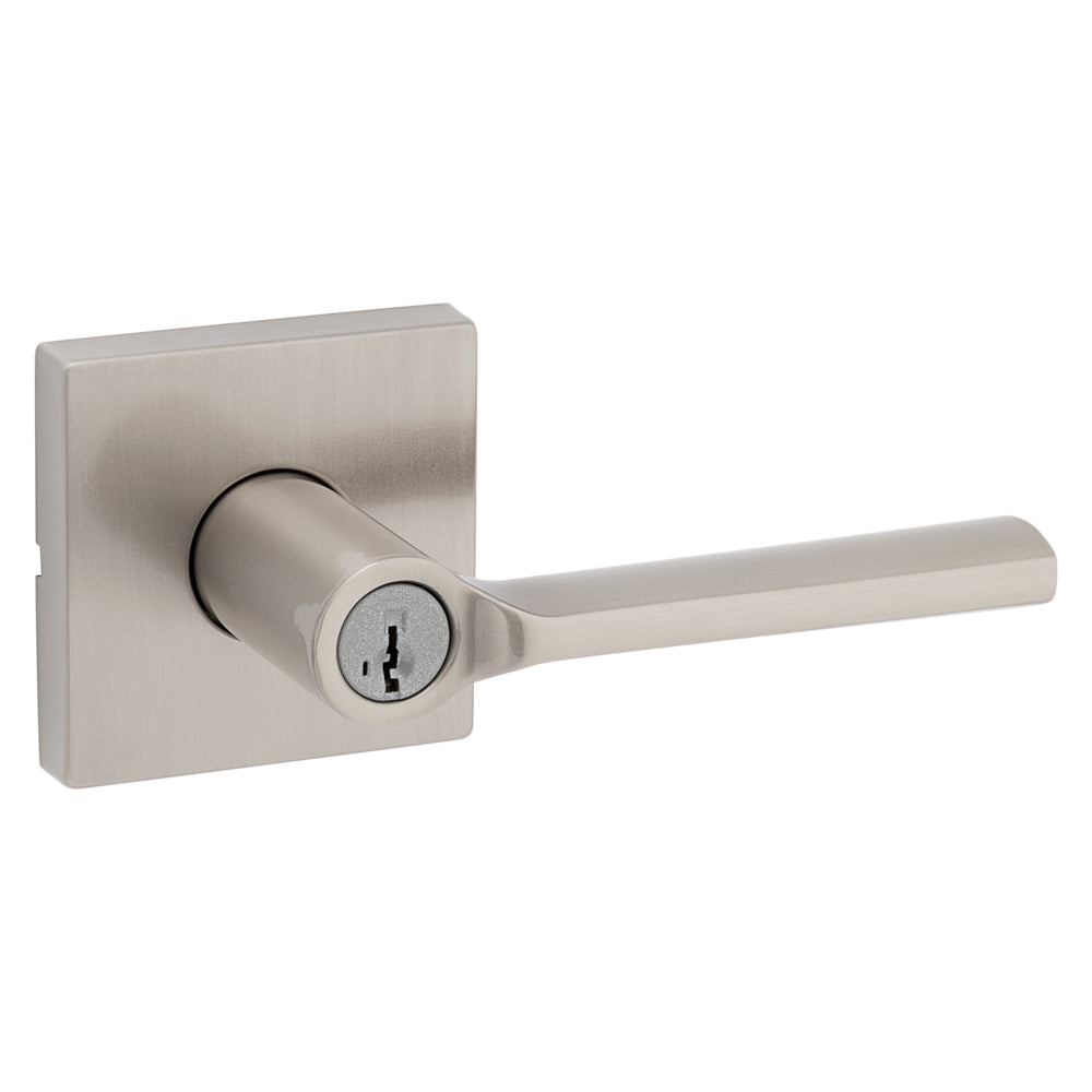 Lisbon Lever - Keyed, Satin Nickel