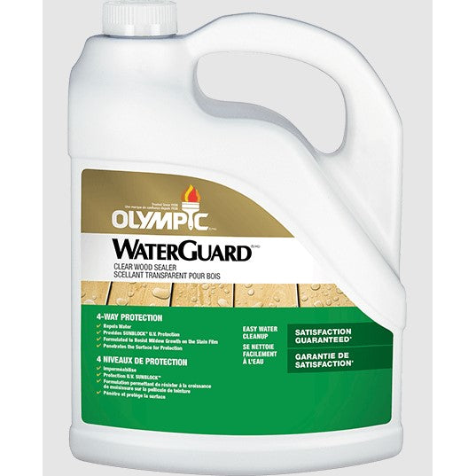 OLYMPIC WATERGUARD WATERPROOFING CLEAR SEALANT FOR WOOD  3.78L