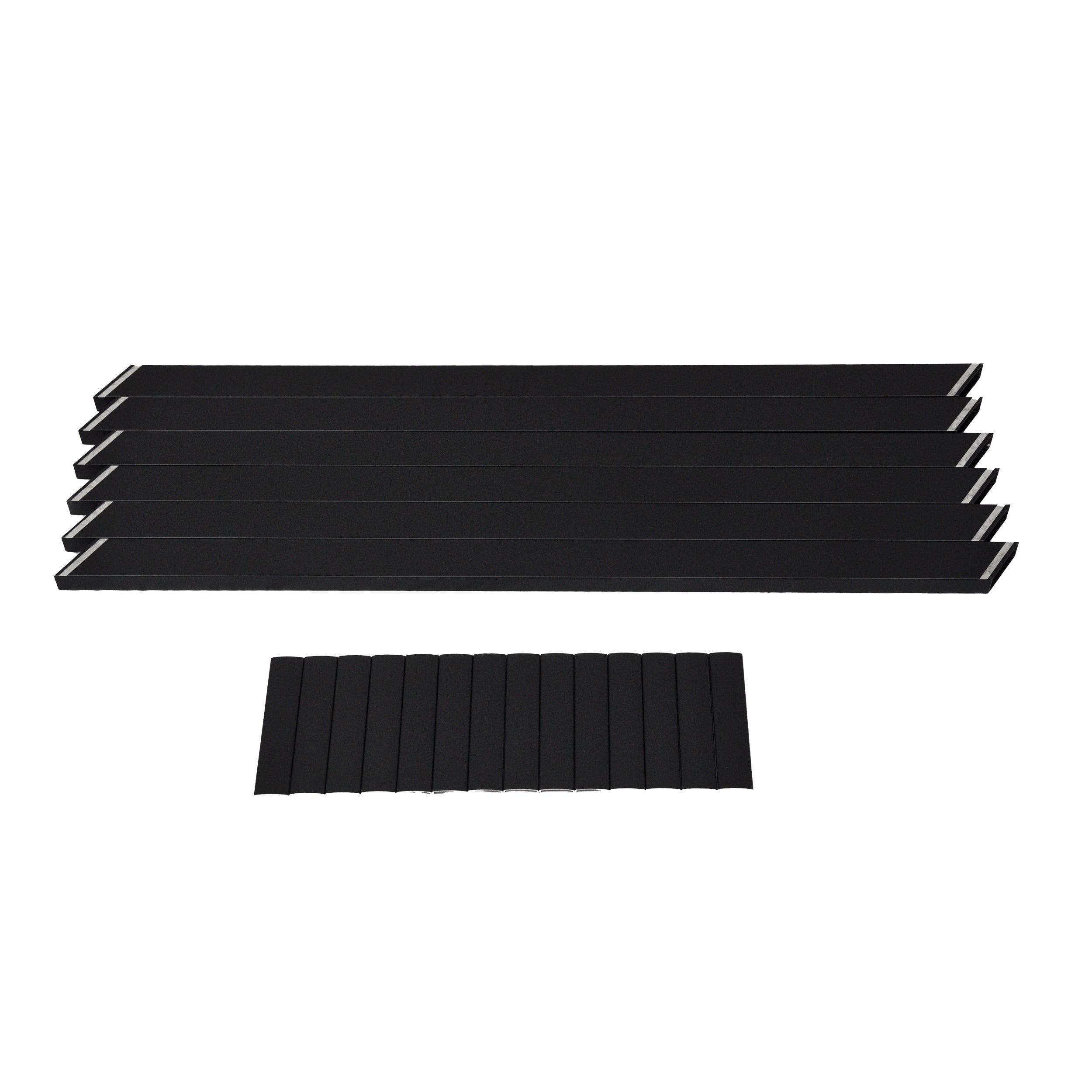 3' Wide Stair Pickets, Textured Black (For 42")
