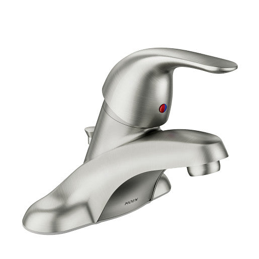 Adler Spot Resist Brushed Nickel One-Handle Low Arc Bathroom Faucet