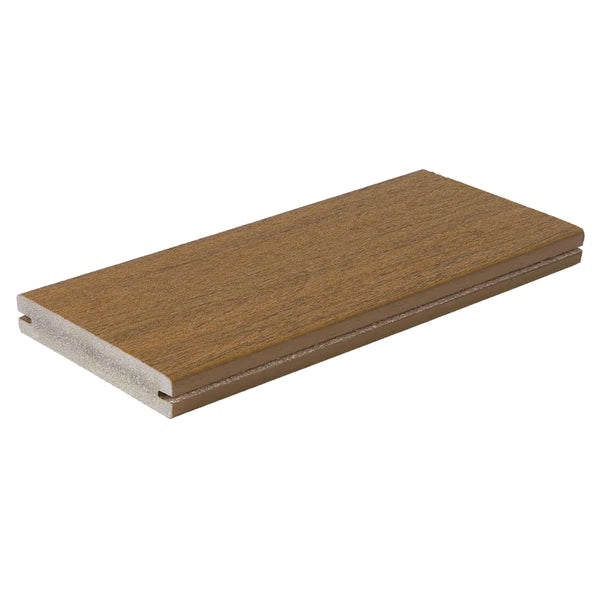 1" x 6" x 20' Fiberon Concordia Grooved Decking, Warm Sienna