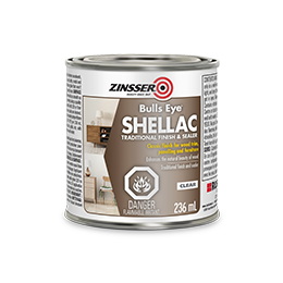 ZINSSER Bulls Eye Shellac Traditional Finish & Sealer, Clear 946 ML