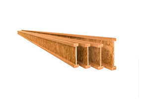 9 1/2” AJS 140 I Joist 2 1/2” solid sawn flanges with OSB webbing