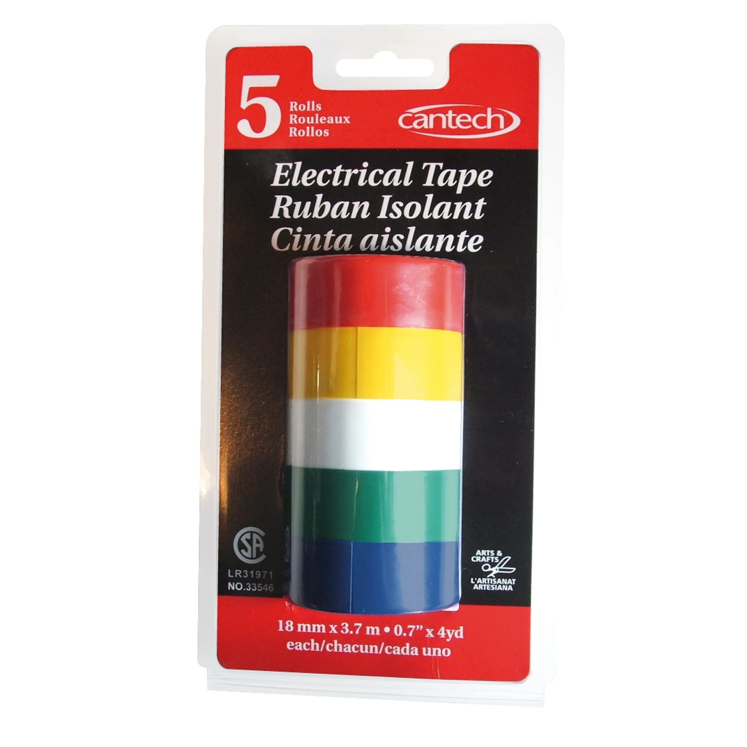 18mm x3.7m Assorted Electrical Tape