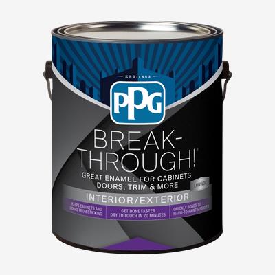 BREAK-THROUGH!® Low VOC Interior And Exterior Door, Trim And Cabinet Paint Iron Black 3.78L