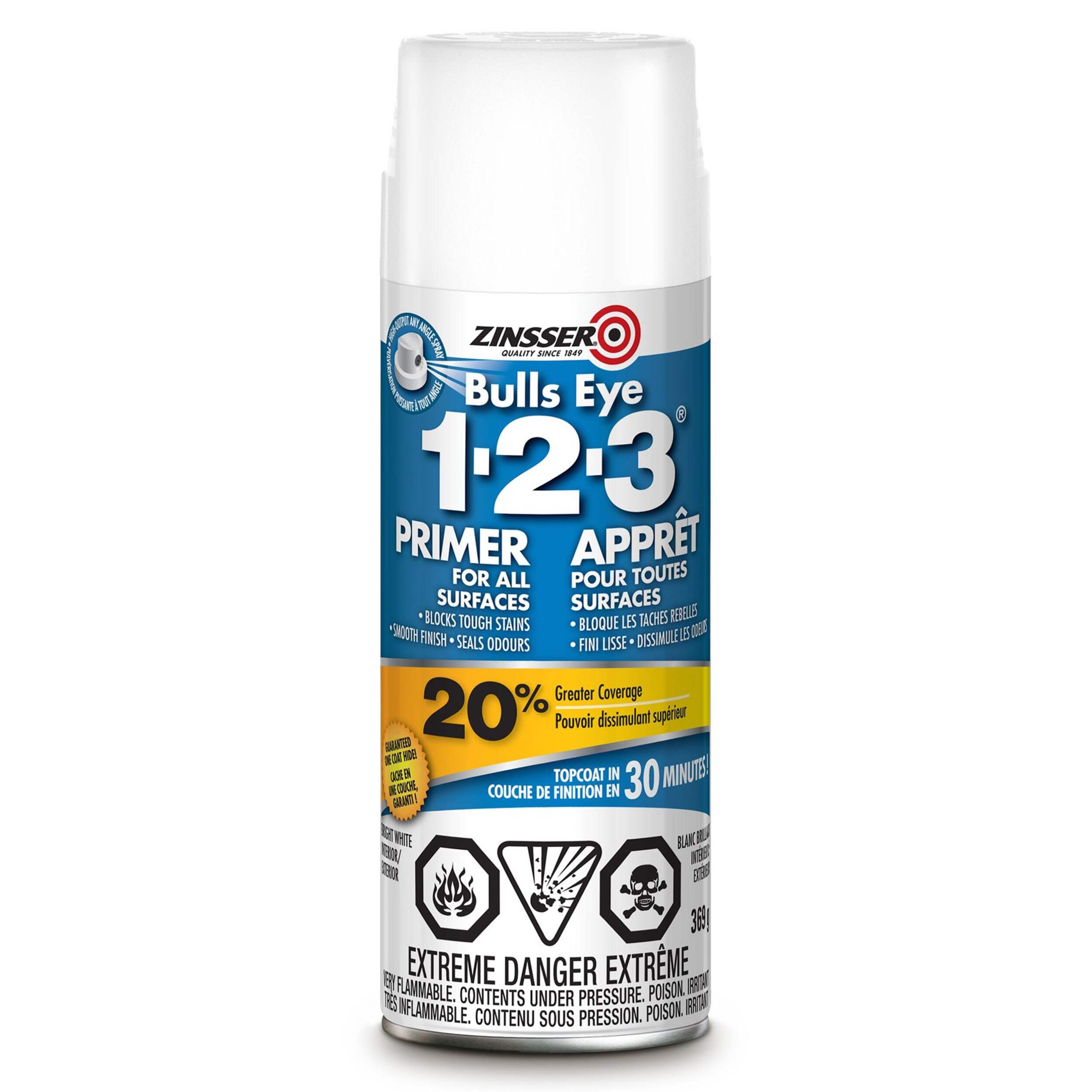 ZINSSER Bulls Eye 1-2-3® Water-Base Primer