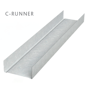 2" x 10' Area Separation "C" Runner H-Track