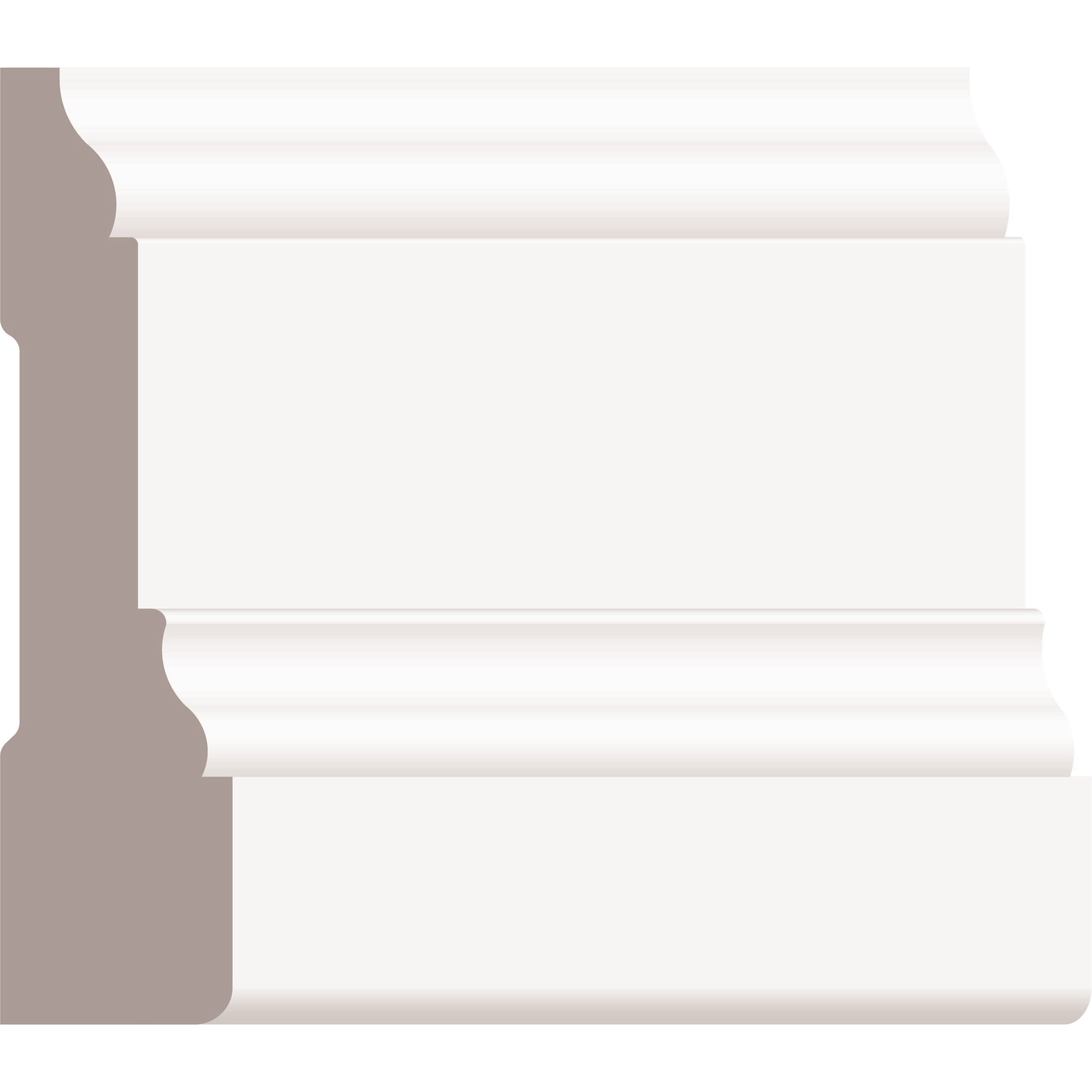 3/4”x3-1/4” Primed Finger Jointed Poplar Two Step Casing