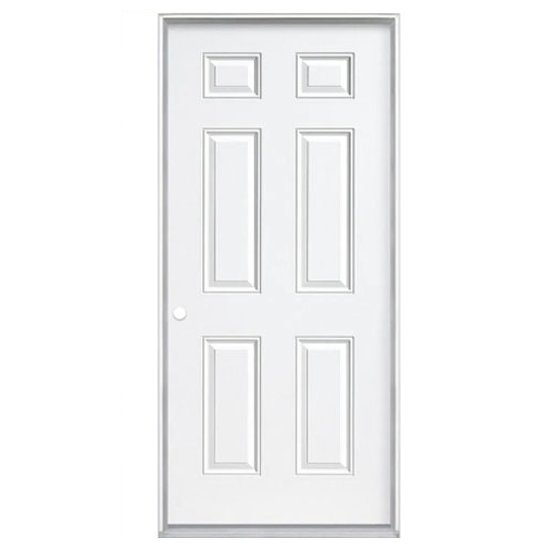 34" Steel Utility Door, 6 Panel Right Hand