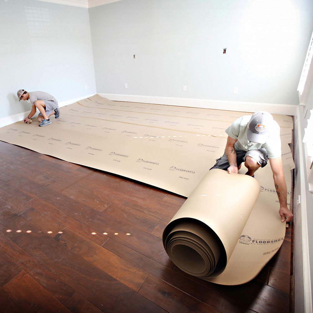 Trimaco 12380 38" x 100' Roll 46mil Floor Shell with Liquid Repellent Technology