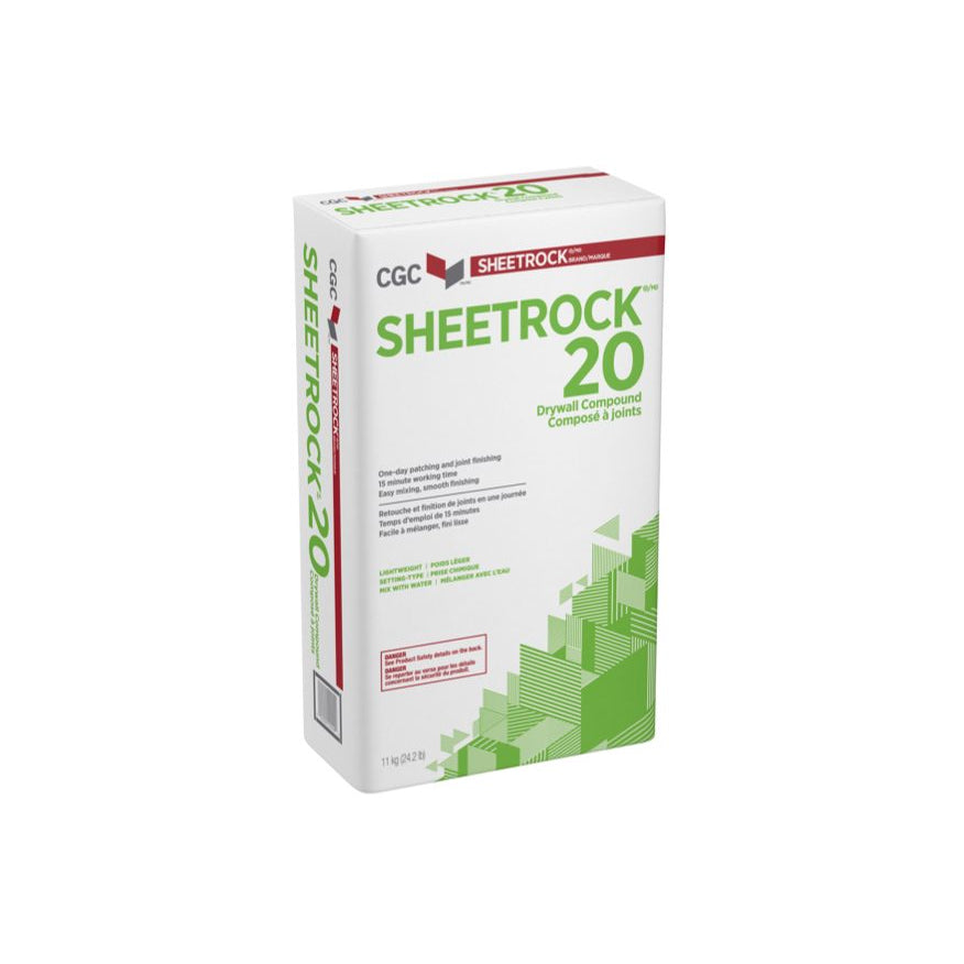 Sheetrock 20 Setting-Type Drywall Compound, 11KG
