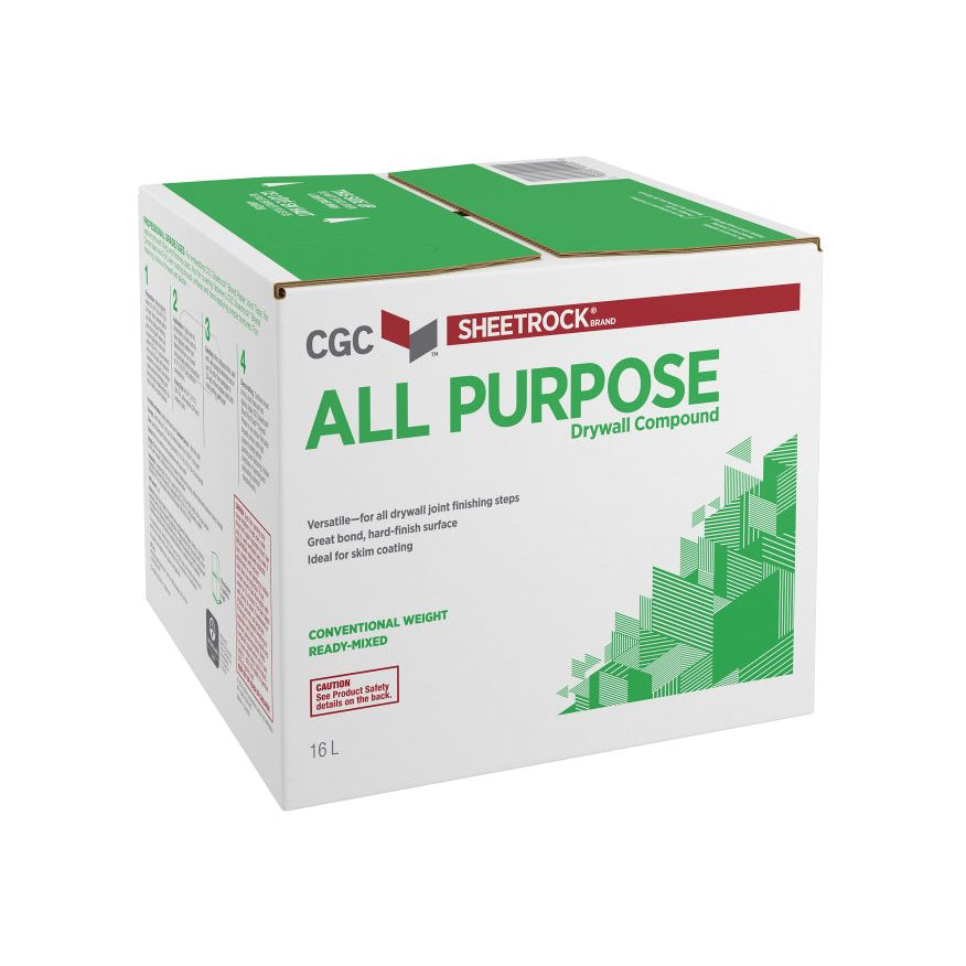 All Purpose Drywall Compound, Formula "B", Ready-Mixed, 16L
