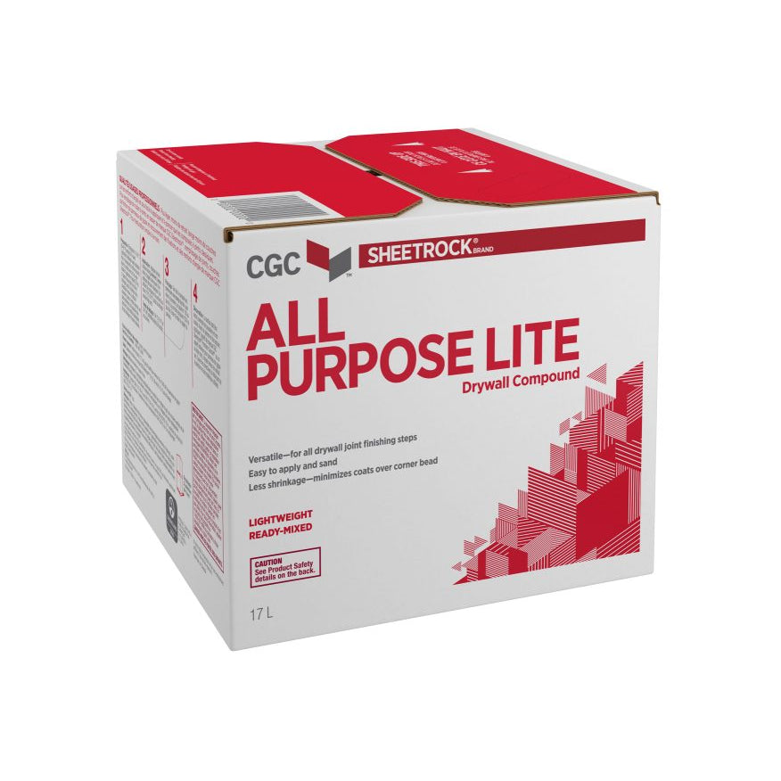 All Purpose-Lite Drywall Compound, Ready-Mixed, 17L