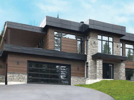 Gentek steel siding on a modern home